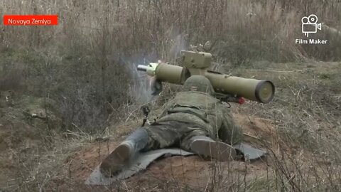 Russian reservists practice firing Fagot ATGM in Kaliningrad