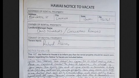 Maui Residents Living in UNDAMAGED Homes Are Being Evicted - HaloRock