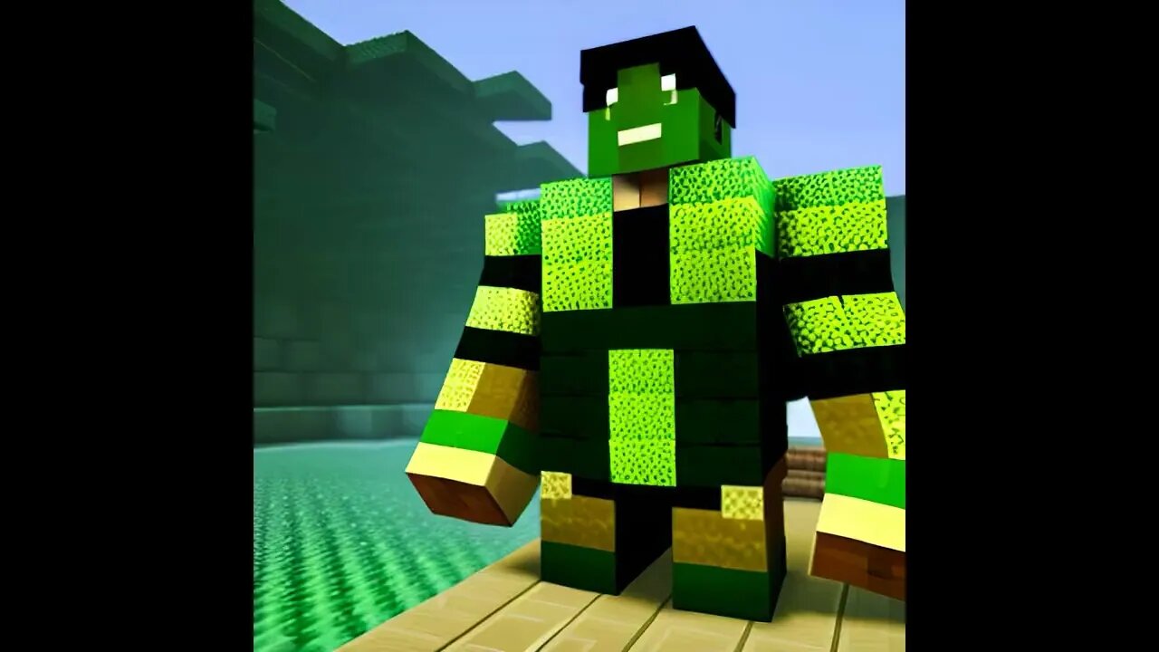 Hulk dropper in Minecraft #hulk #minecraft #wonderapp