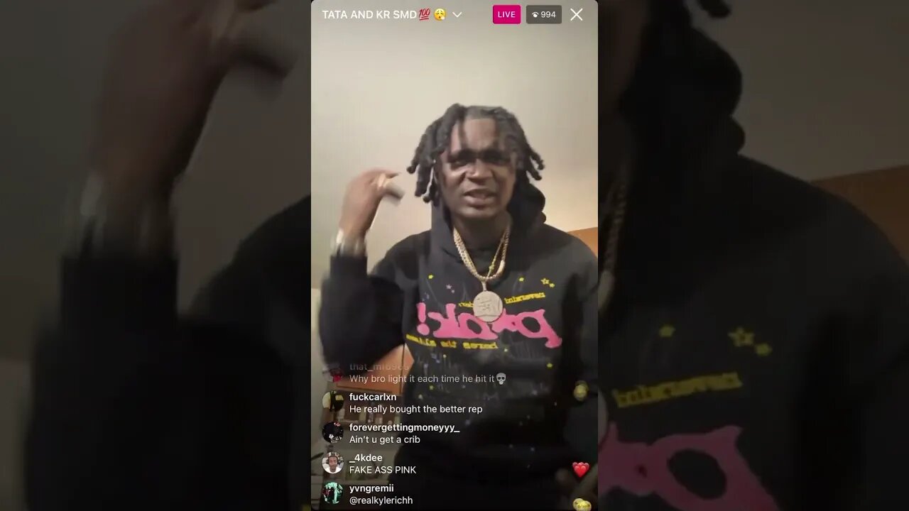 Yus Gz Tells Kyle Richh And Tata To “Smd” On Instagram Live (05/04/23)