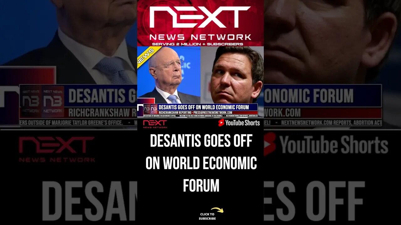 Desantis GOES OFF on World Economic Forum #shorts