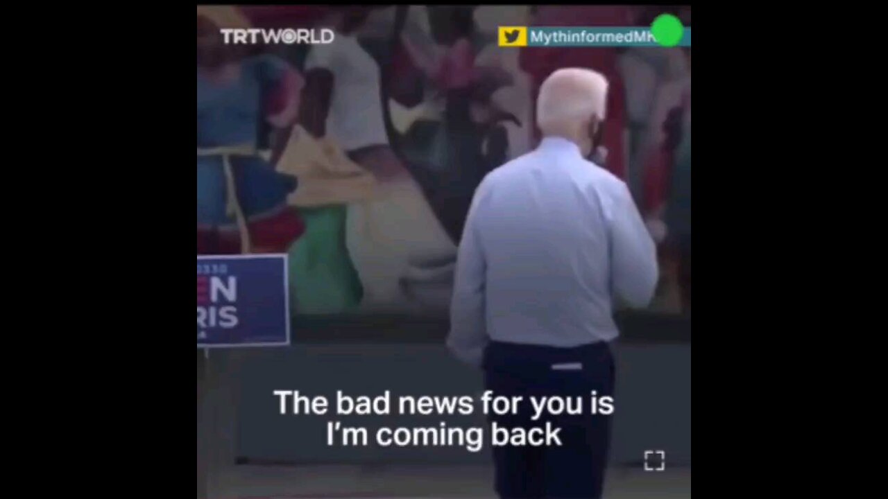 JOE BIDEN TELLS YOU HIMSELF THE BAD NEWS ABOUT HIM