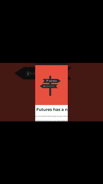 BlackstoneFutures Rebrands As Trade Nation #Shorts