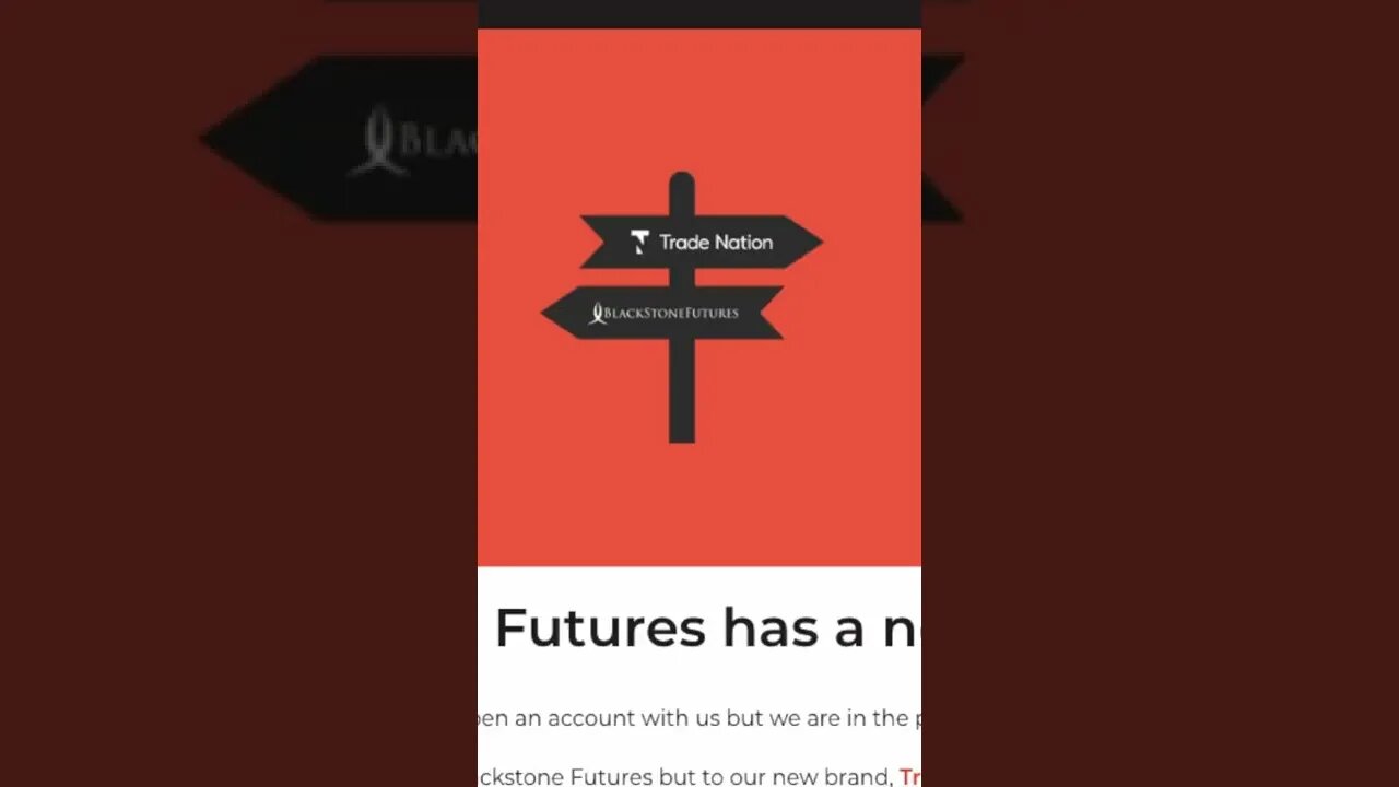 BlackstoneFutures Rebrands As Trade Nation #Shorts