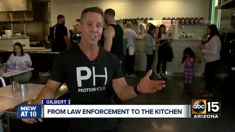 A former Mesa police officer opens new healthy restaurant