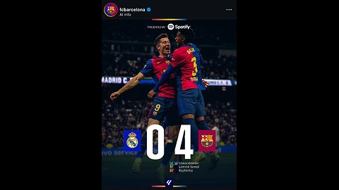 Real Madrid 0 - 4 Barcelona