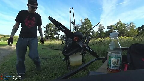 my exhaust cracked, testing jb weld and letting Ashley try on the Engine.
