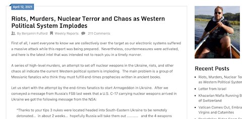 Riots, Murders, Nuclear Terror and Chaos as Western Political System Implodes