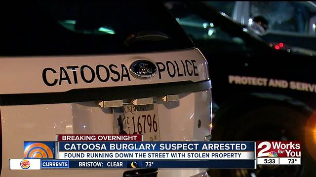 Burglary suspect arrested in Catoosa, possibly connected to other crimes