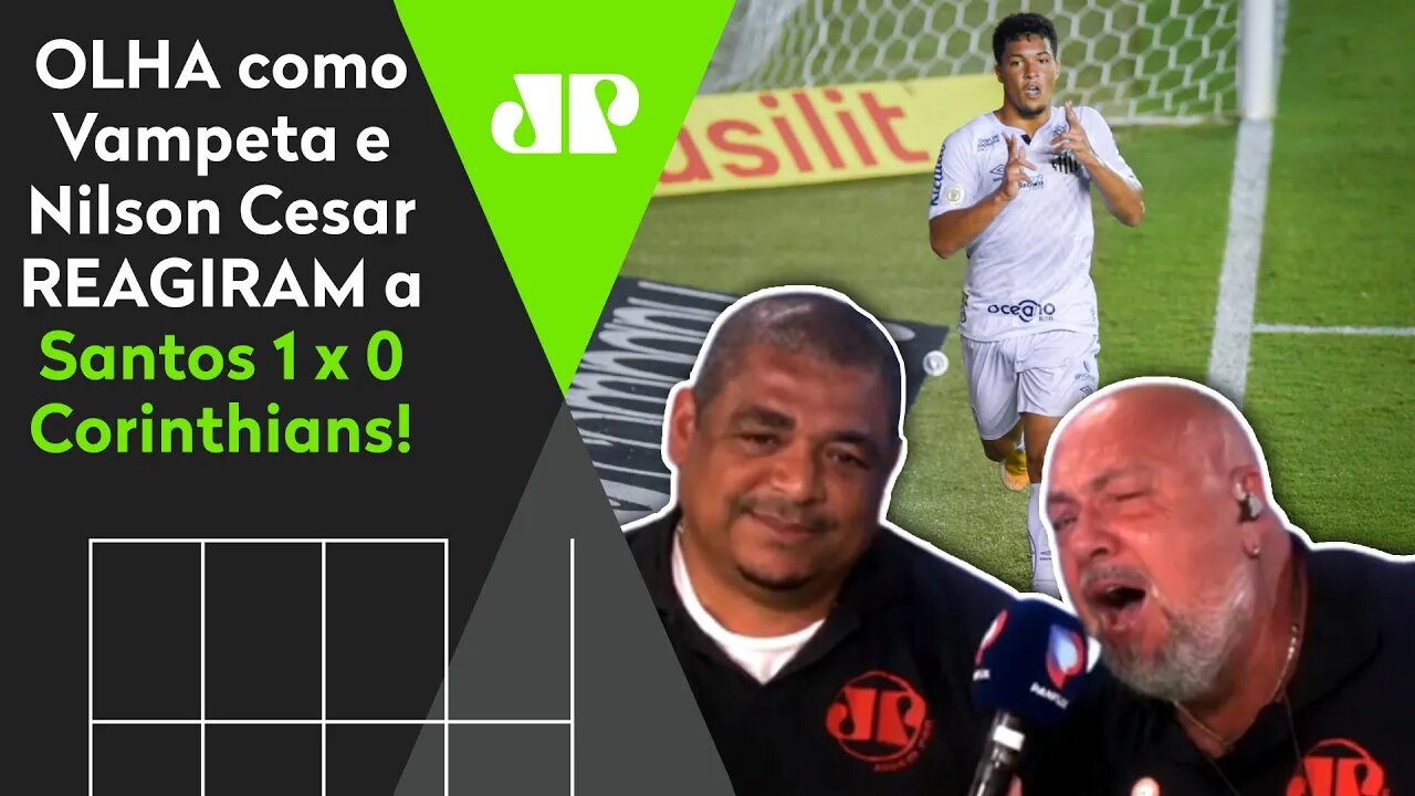 SE FERROU! OLHA como Vampeta SOFREU com Santos 1 x 0 Corinthians!