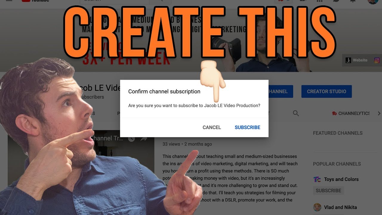 How to Make a Youtube Link that Subscribes to Your Channel 2021