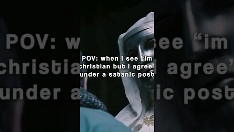 POV: Christian agreed w/ satanist.. 😳💀 #shorts #shortsvideo