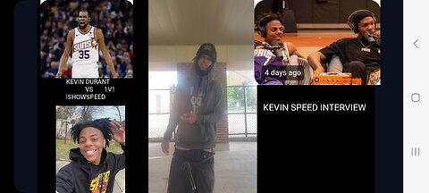 KEVIN DURANT VS ISHOWSPEED WAT A 1V1 INDEED TURNT WIT AN AWKWARD INTERVIEW LMAO💪🏾🔵