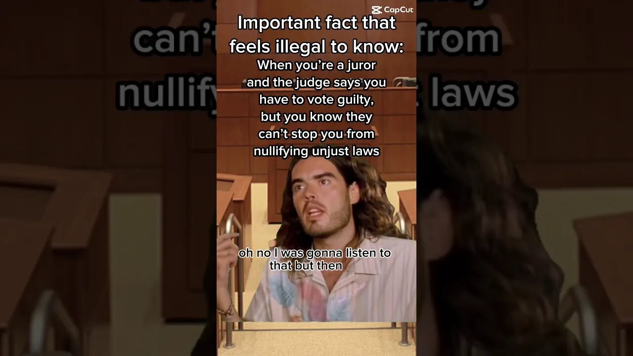 This might get you out of jury duty if you mention it #jurynullification #meme #shorts #russelbrand
