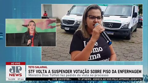 STF volta suspender votação sobre piso da enfermagem