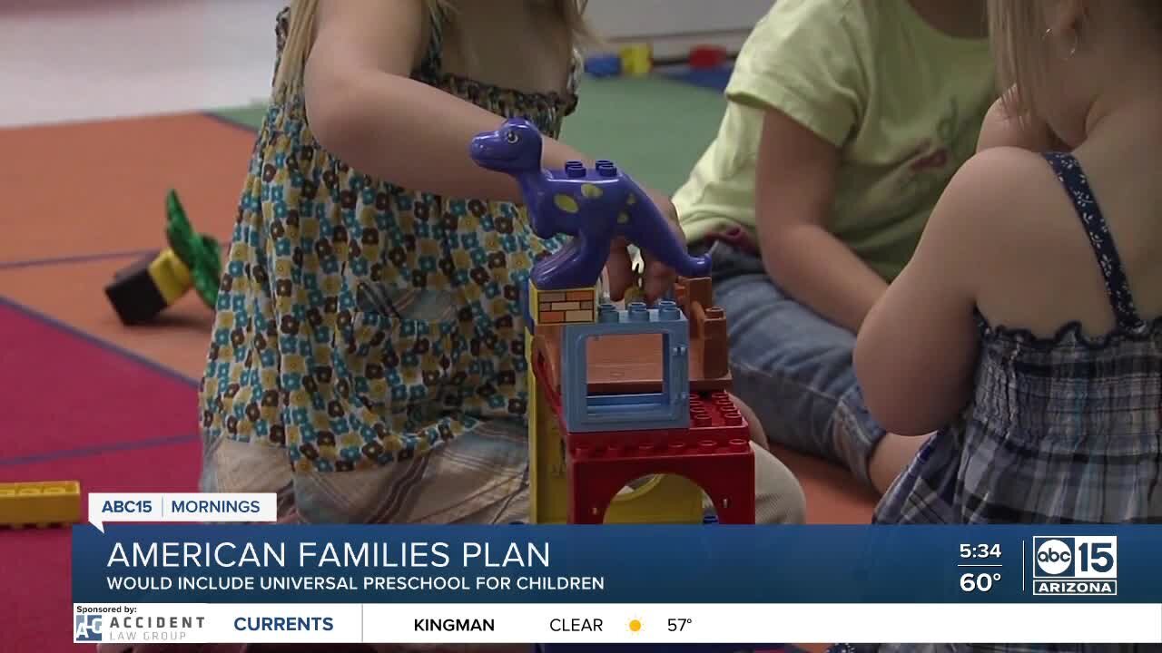 American Families Plan would include free preschool