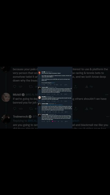 CrazySlick SA & Mizkif Cover up Allegations by Trainwrecks on Twitter