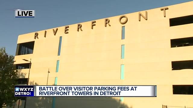 Battle over visitor parking fees at Riverfront Towers in Detroit