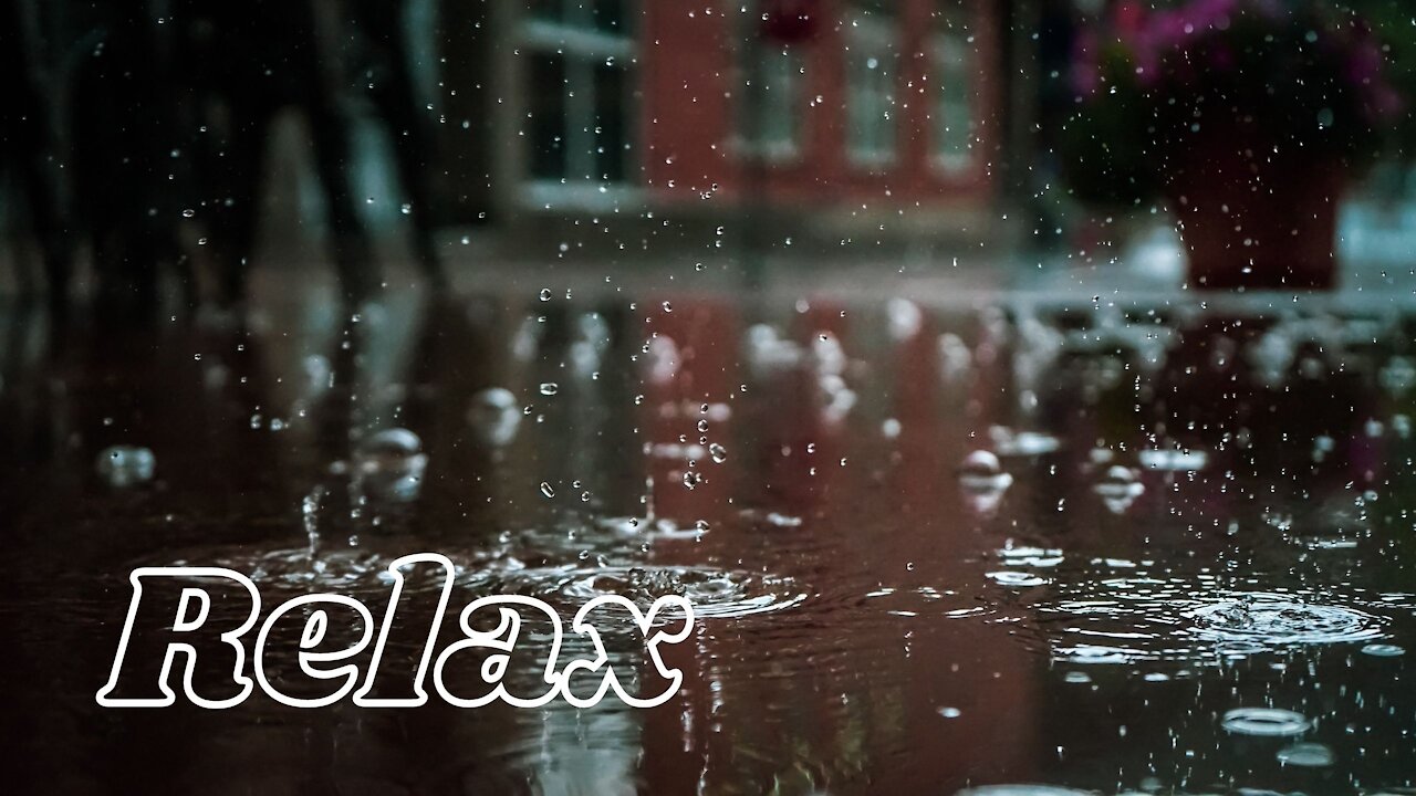 9 hours of Rain and soft thunder sound for sleeping and meditation