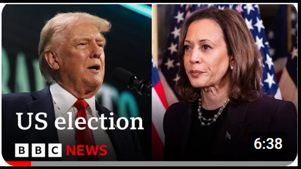 Kamala Harris closing gap on Donald Trump in US election race | BBC News