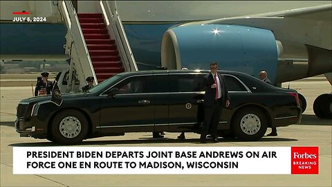 Biden takes of air force one