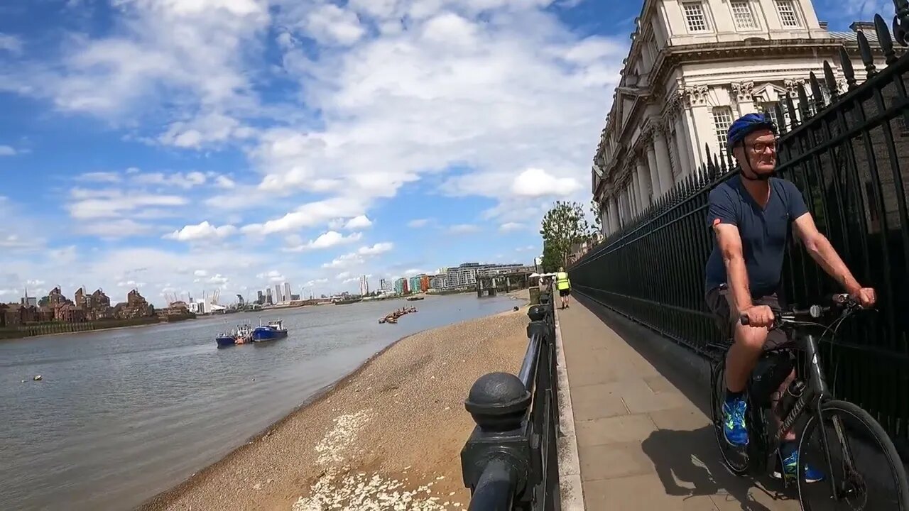 walk along the river Thames. London 10th July 2023