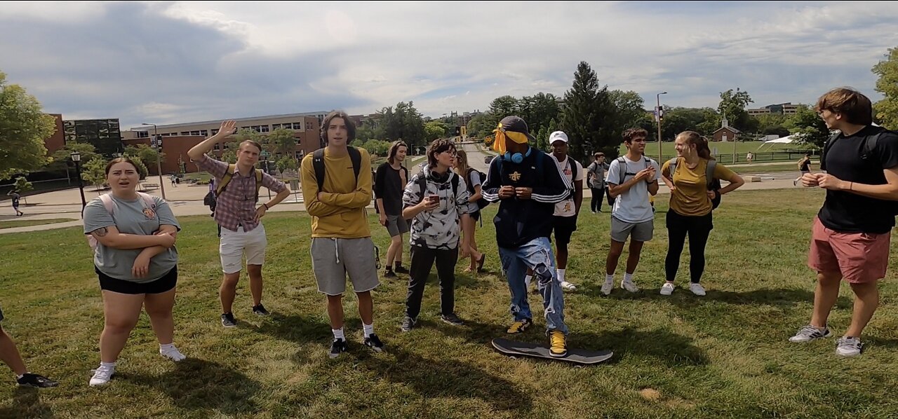 Univ of Iowa: Skeptics, Atheists, Homosexuals, One Young Lady Punches Me In the Stomach (Pray for her)