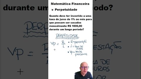 Entenda Rápido: Perpetuidade #Finanças #Shorts