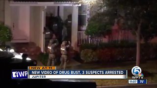 New video of drug bust, 3 suspects arrested