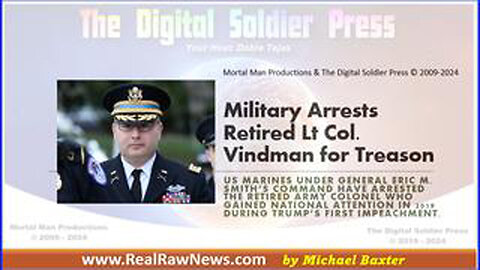 MILITARY ARRESTED RETIRED LT. COL. ALEXANDER VINDMAN FOR TREASON