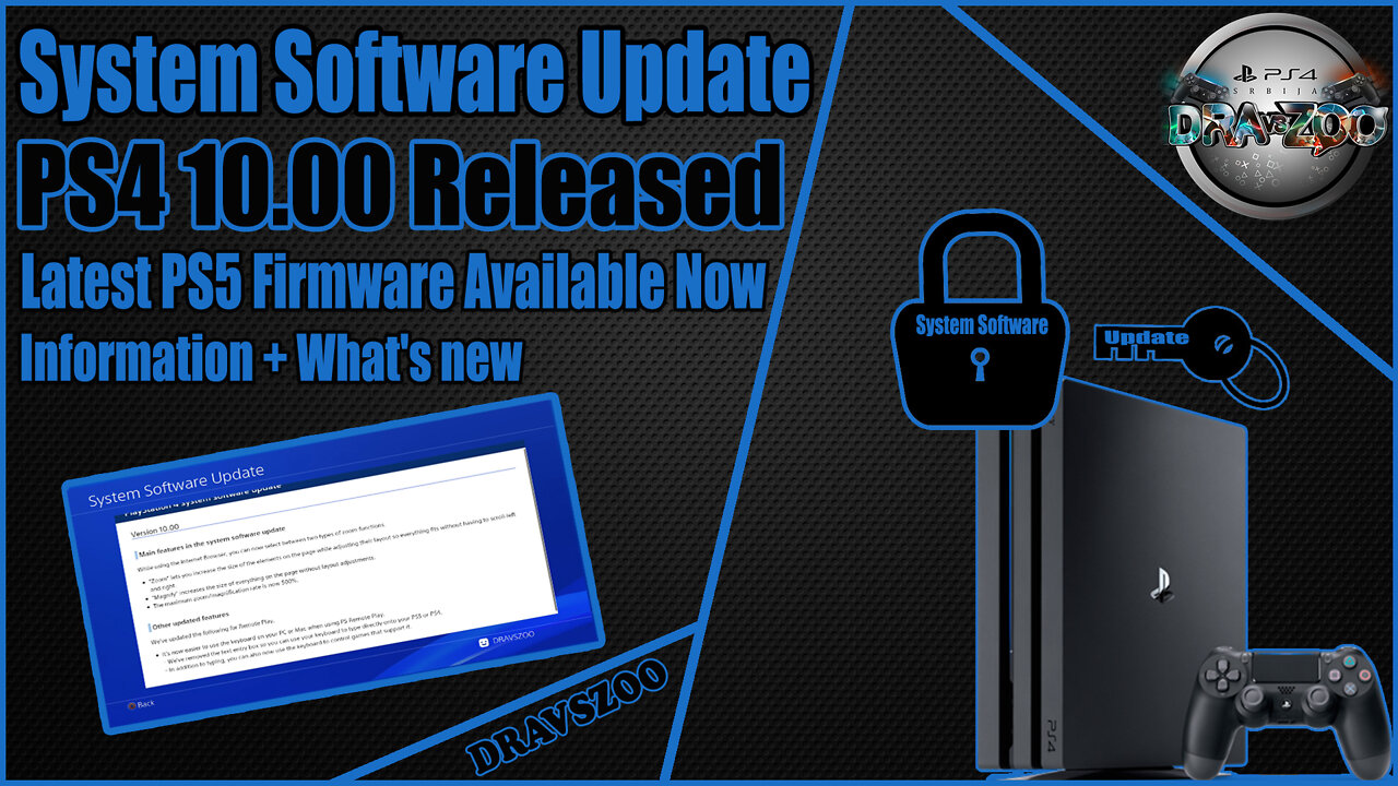 PS4 System Software Update 10.00 is out! official | PS5 Update 6.00 | Information + What's New