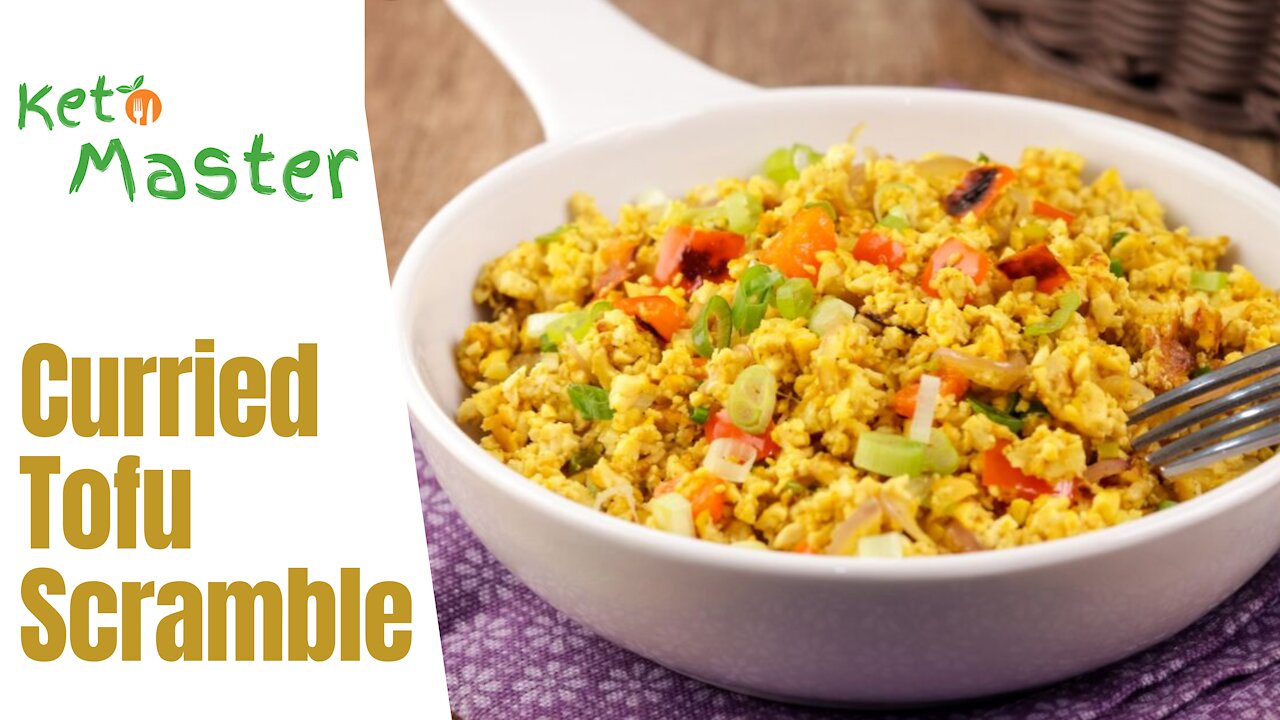 Curried Tofu Scramble | Low Carb Easy Recipe | Custom Keto Diet Plan