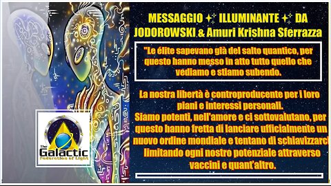 MESSAGGIO ✨ILLUMINANTE✨ DA JODOROWSKI & ME