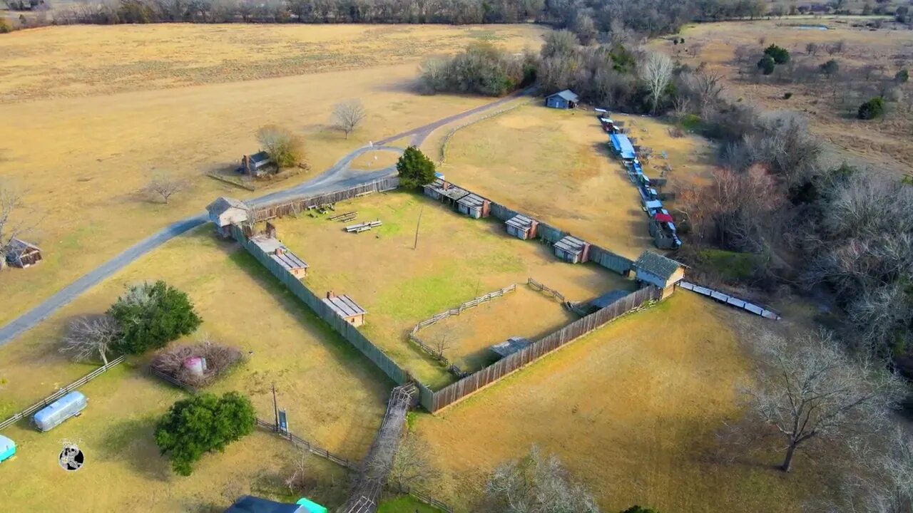 Old Fort Parker Historic Site - Short Clip - Color Enhanced