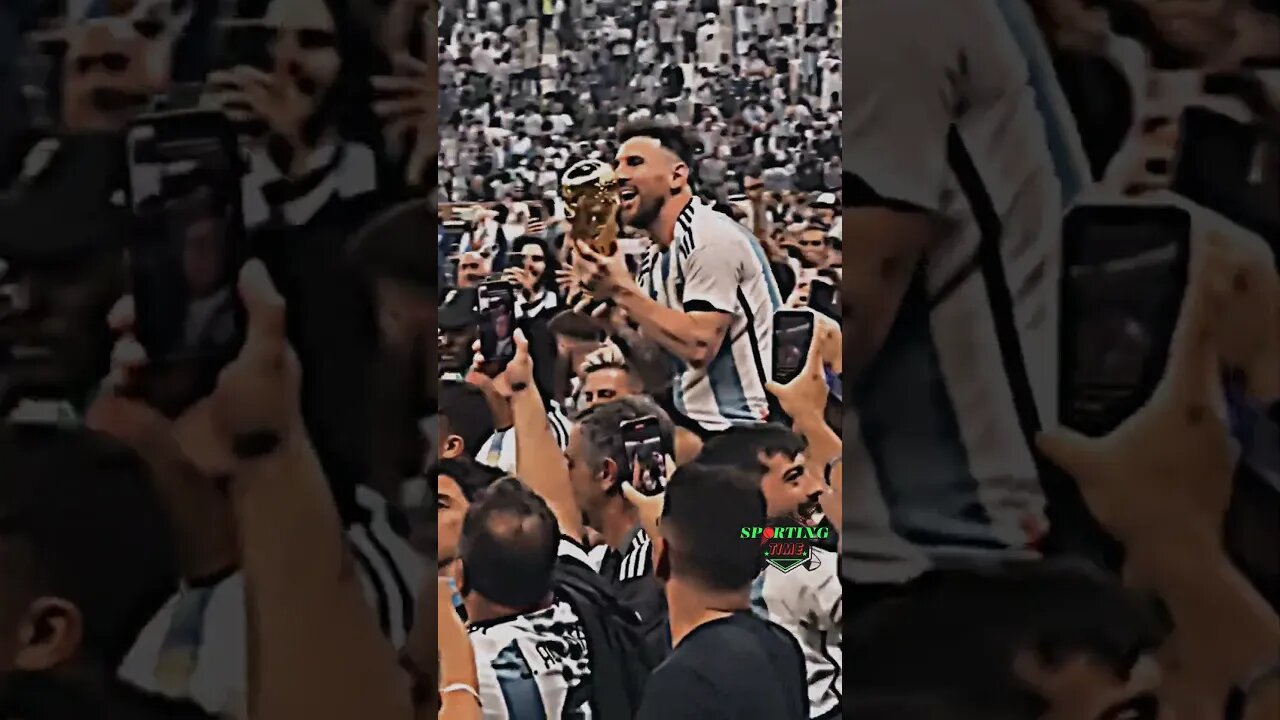 Messi Celebration with world cup #messi #leo #world #worldcup #viral #shortvideo #psg #barcelona