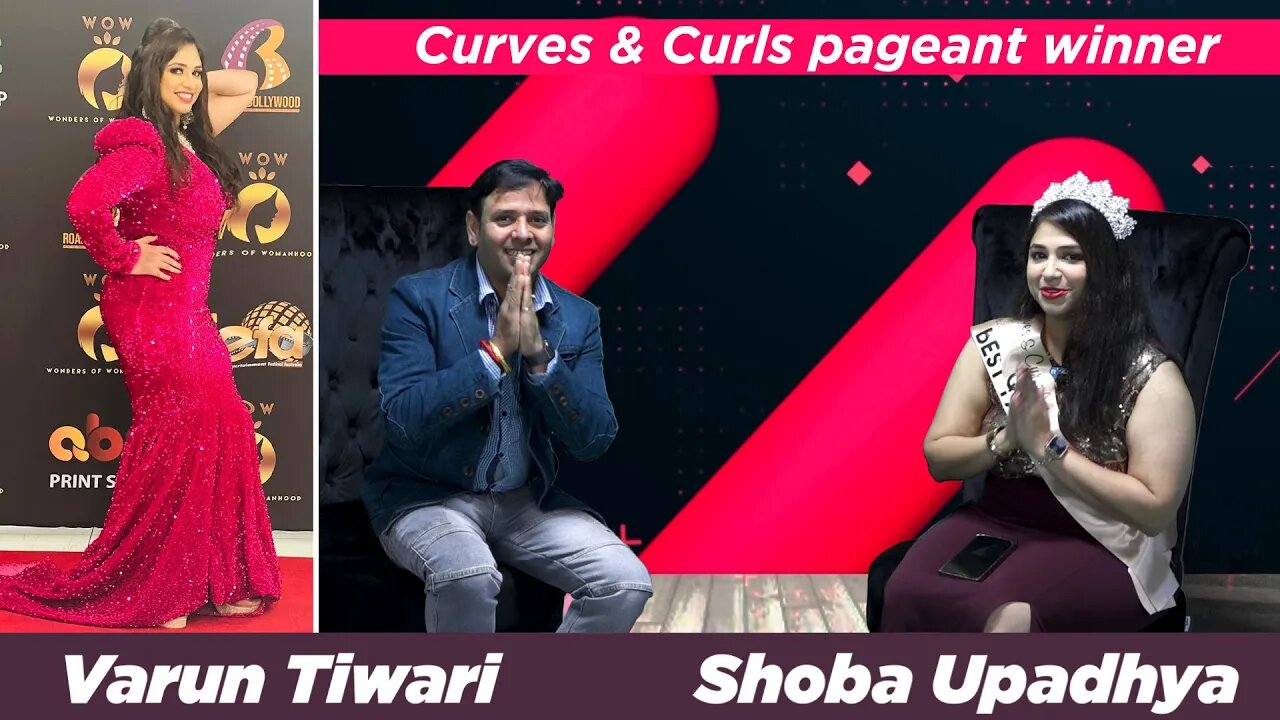 Shoba Upadhya - Curves & Curls pageant winner