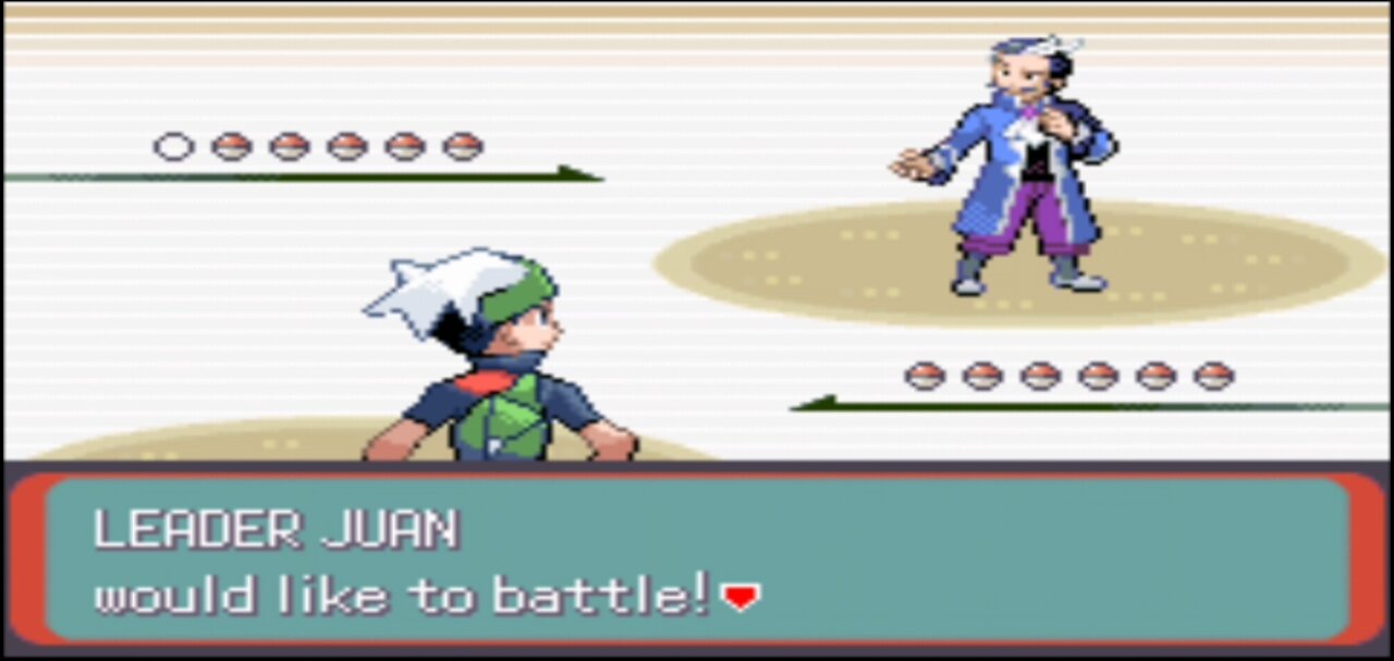 Pokemon Emerald - Sootopolis Gyn Leader Battle: Juan