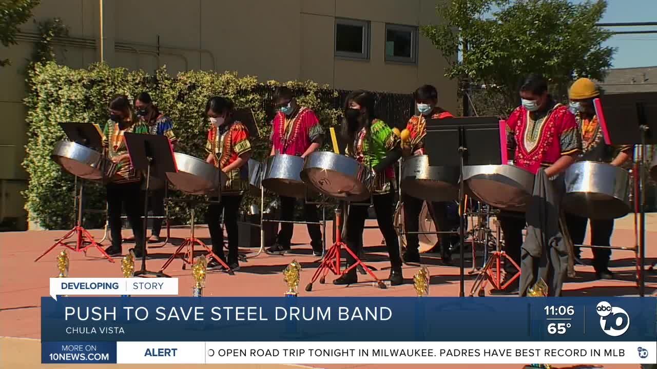 Push to save Island Steel Drum band