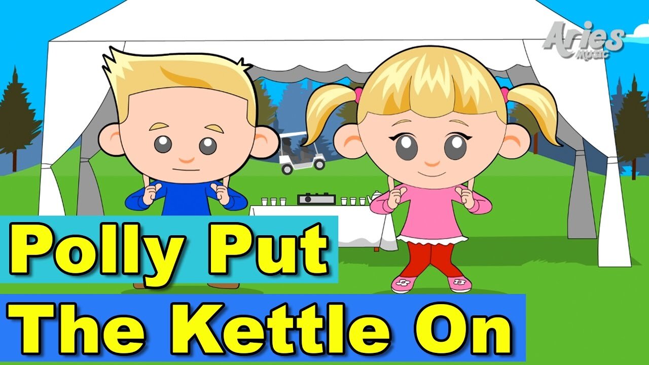 Polly Put the Kettle On Poem 2024 - New Nursery Rhyme Songs 2024 - Cartoons for Babies