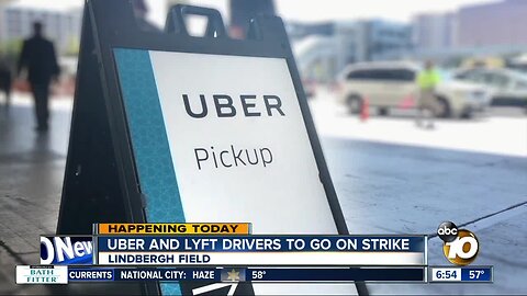 Uber and Lyft drivers to strike in San Diego