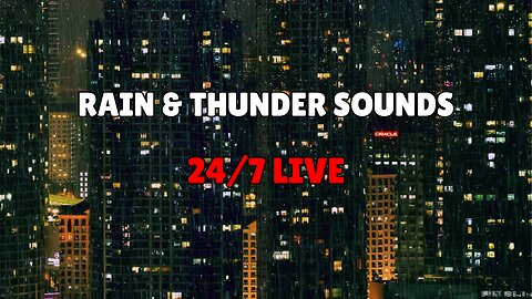 Sleep Music - 24/7 LIVE - Rain and Thunder Sounds, Ambient Sleep Music