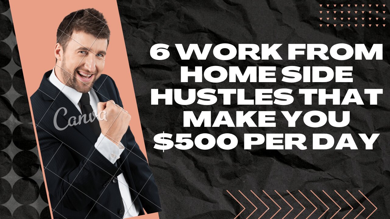 6 Work From Home Side Hustles That Will Make You $500 Per Day