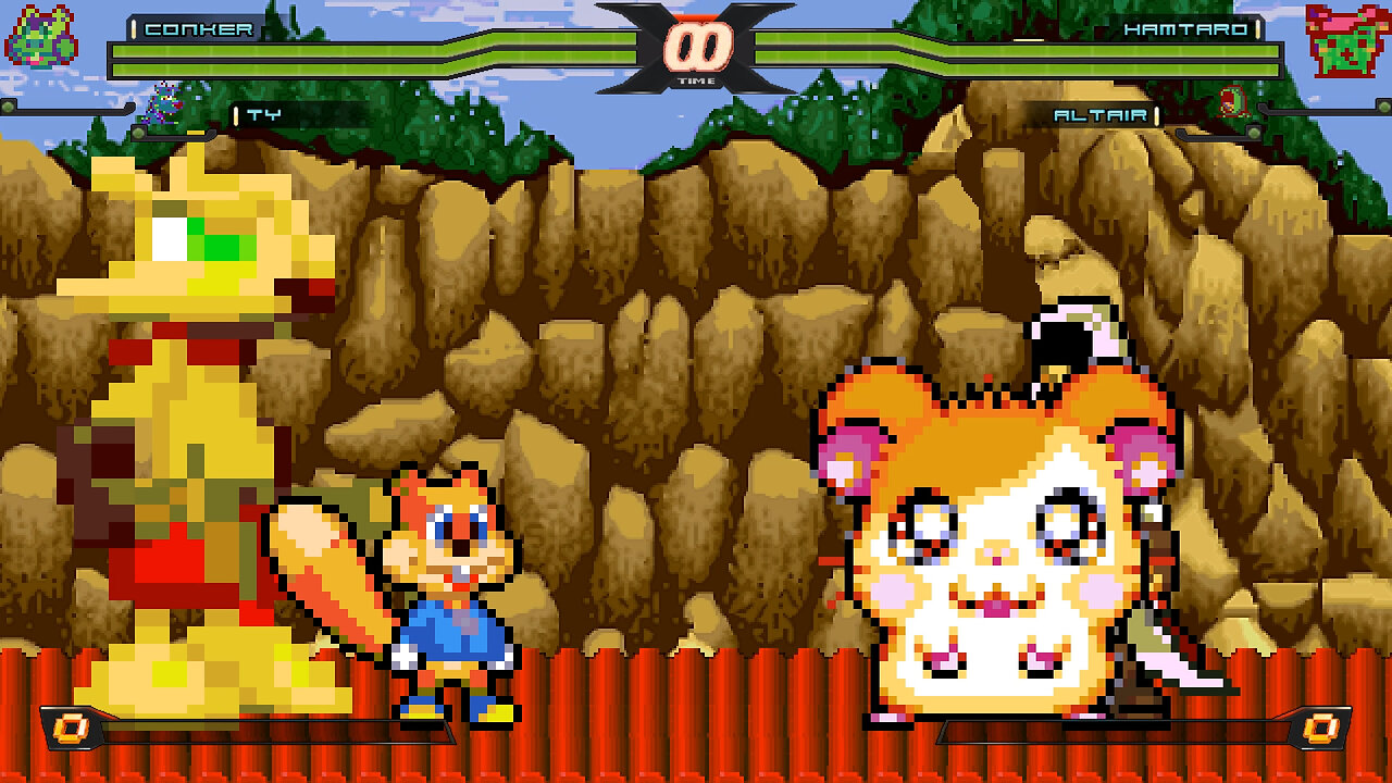 MUGEN - roaringfire098's Chars - Conker & Ty vs. Hamtaro & Altair - Download