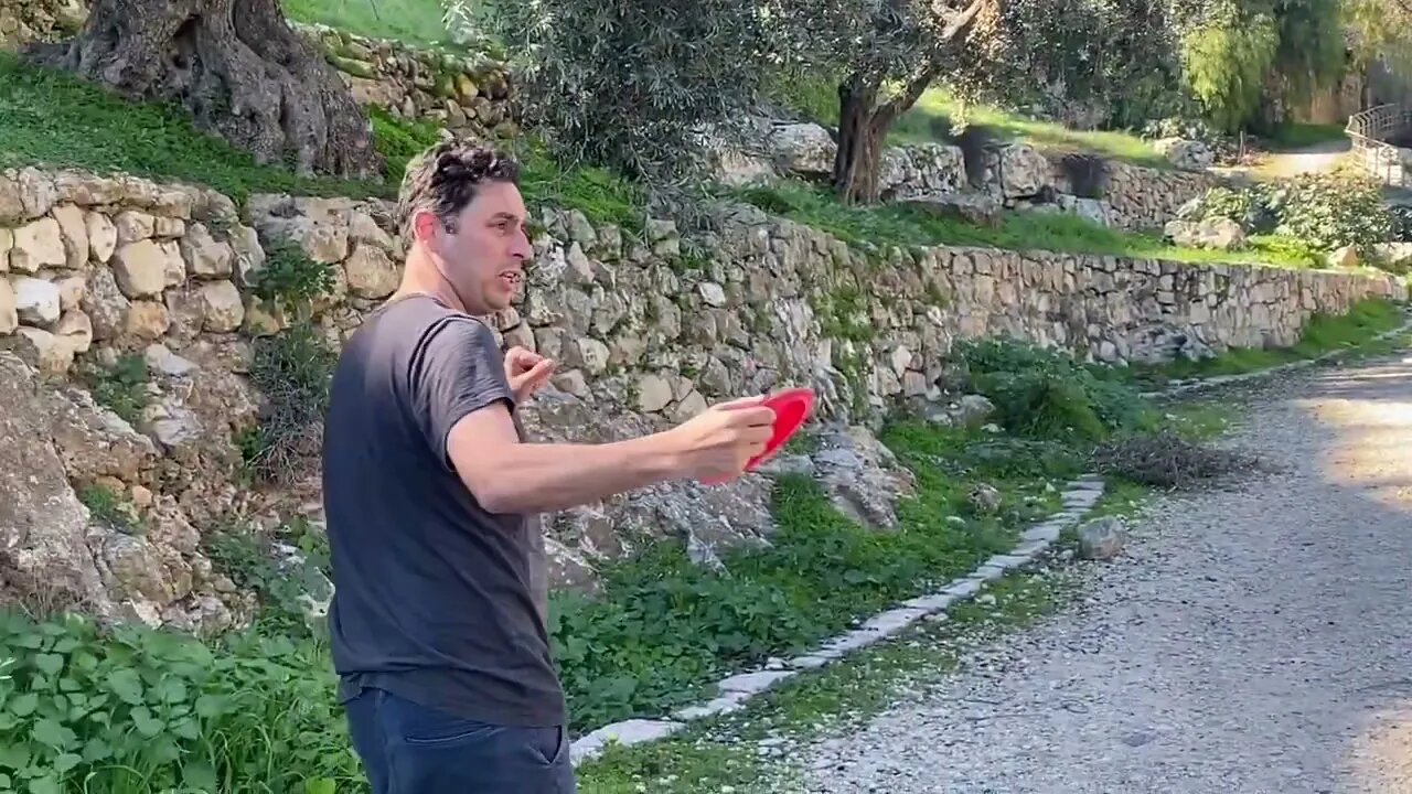 Disc Golfing In H-LL. #discgolf #jerusalem #vlog