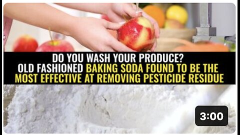 Do you wash your produce? 'Baking soda' found to be the most effective at removing pesticide residue