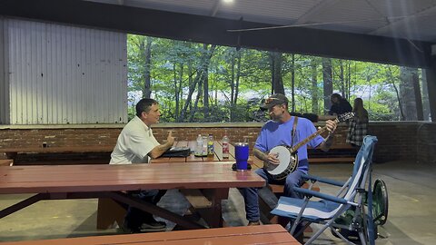 After service Banjo picking. 8/20/23