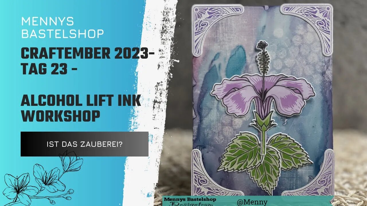 Craftember Tag 23 Alcohol Lift Ink Erklärung #craftember2023