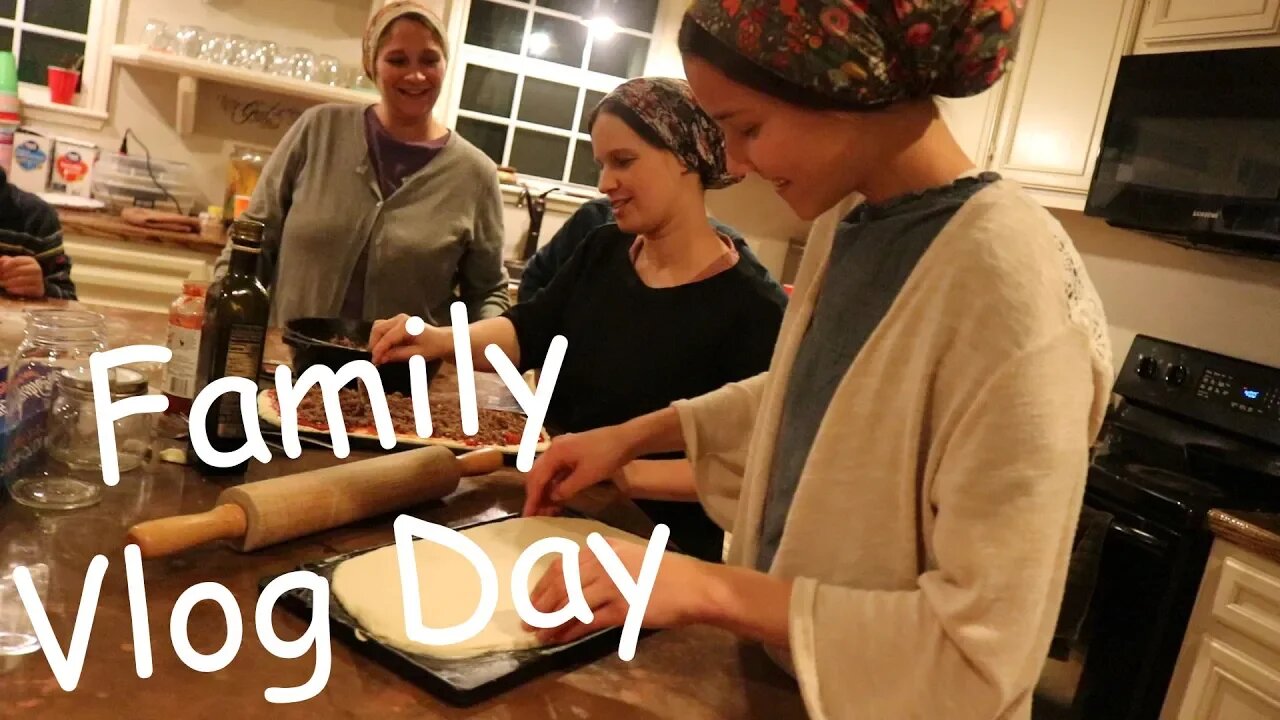 Family Vlog day/ Buddy's B-Day!!!/ Morning routine/ Making pizza/ Cutting Fire wood!!!