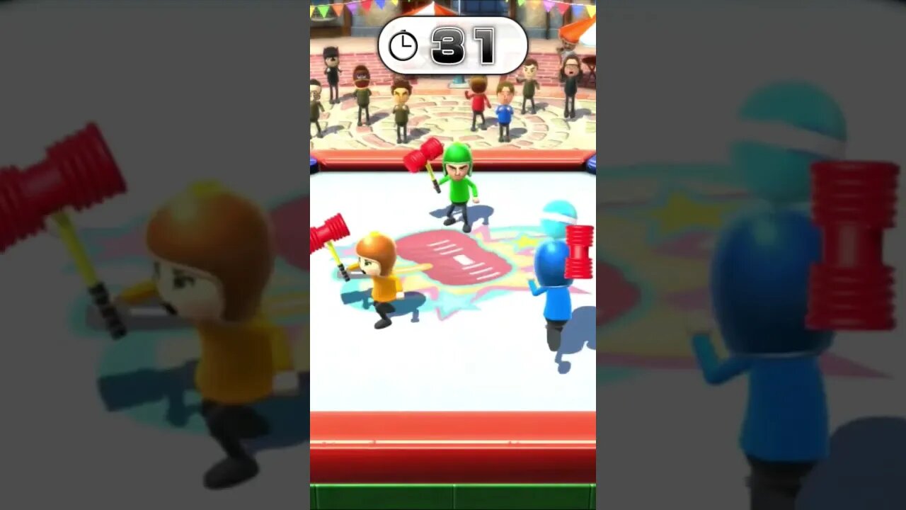 Wii Party U - Balloon Boppers Mini-game #shorts #shortsvideo #wii #nintendo #gaming #wiiu #wiisports