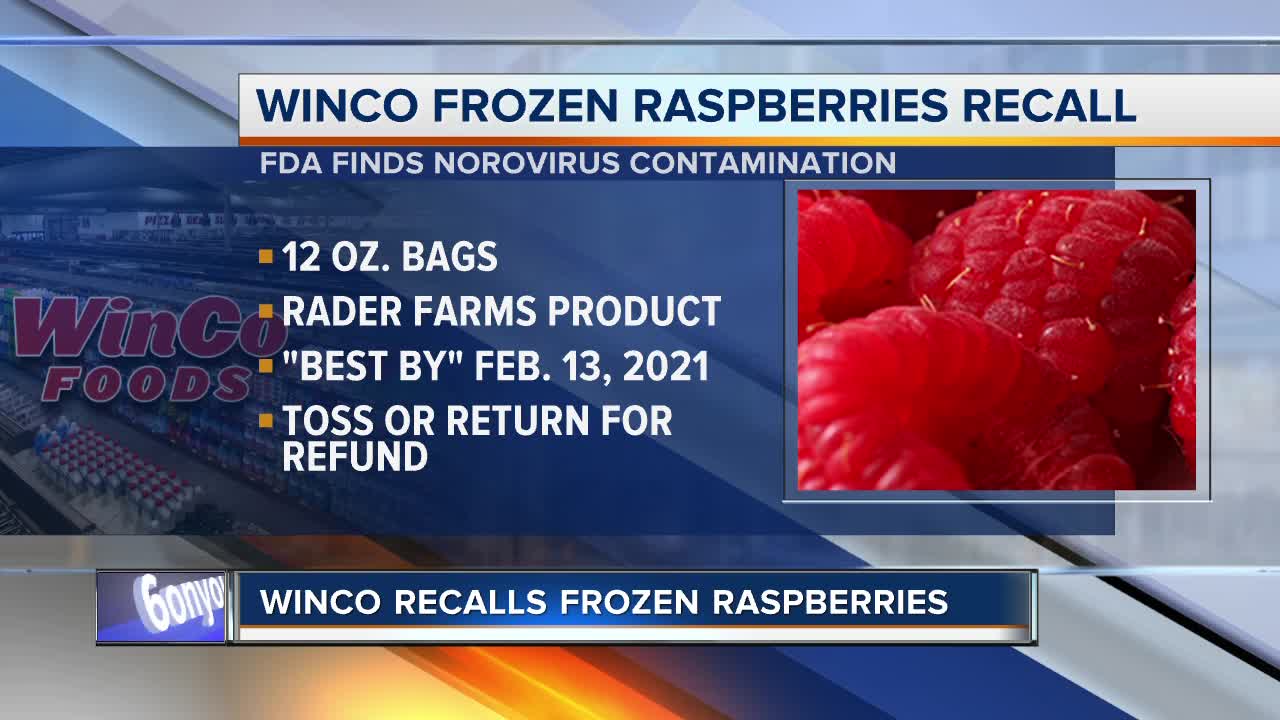 WinCo's frozen raspberries from Washington farm recalled